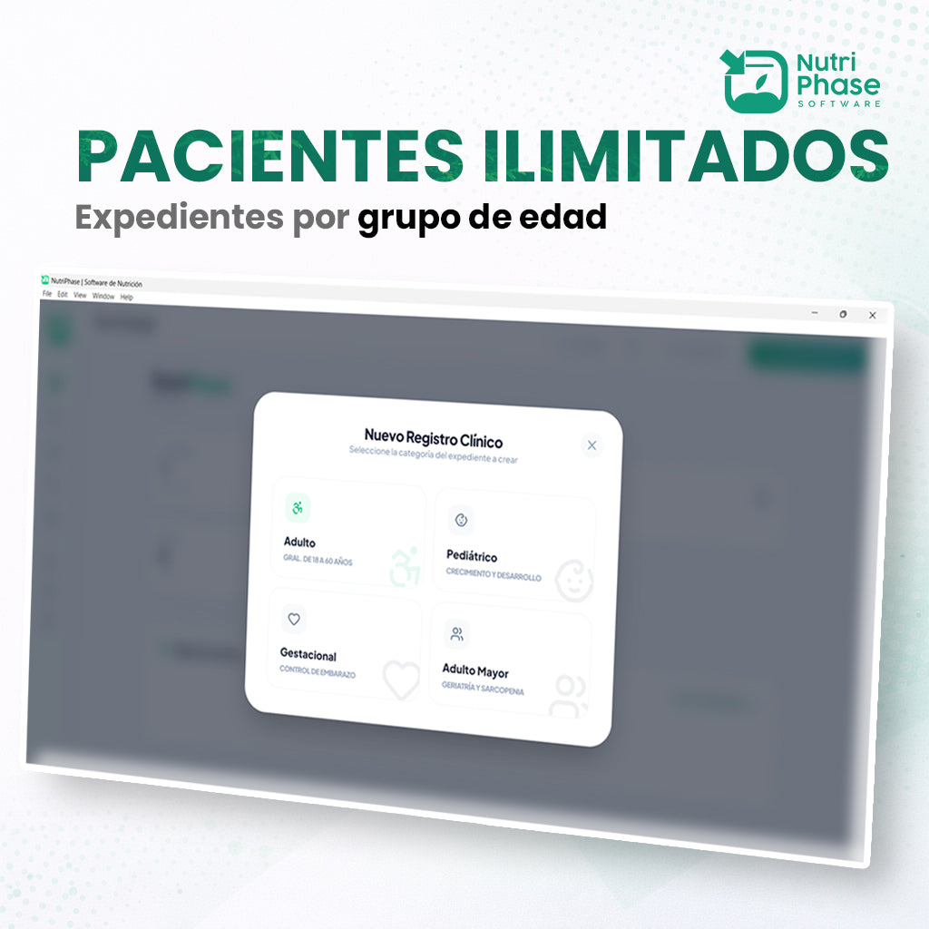 Software para nutriólogos (Pago único)
