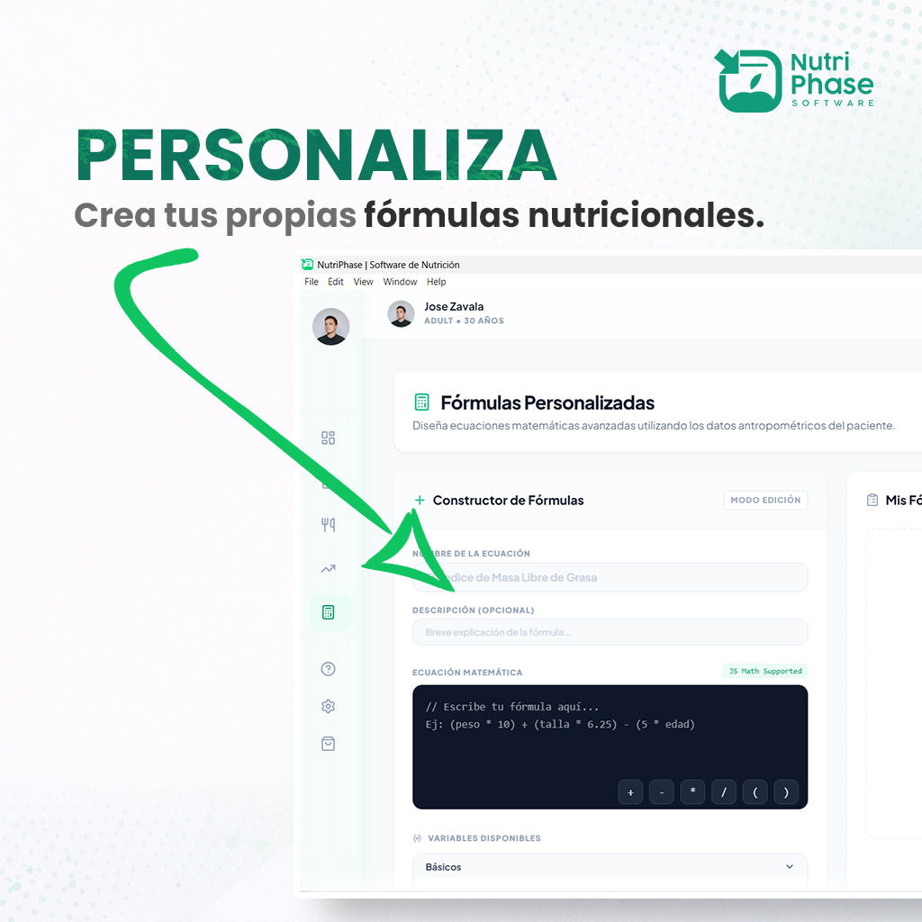 Software para nutriólogos (Pago único)